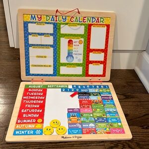 👗Melissa & Doug My Daily Calendar and magnetic pieces
